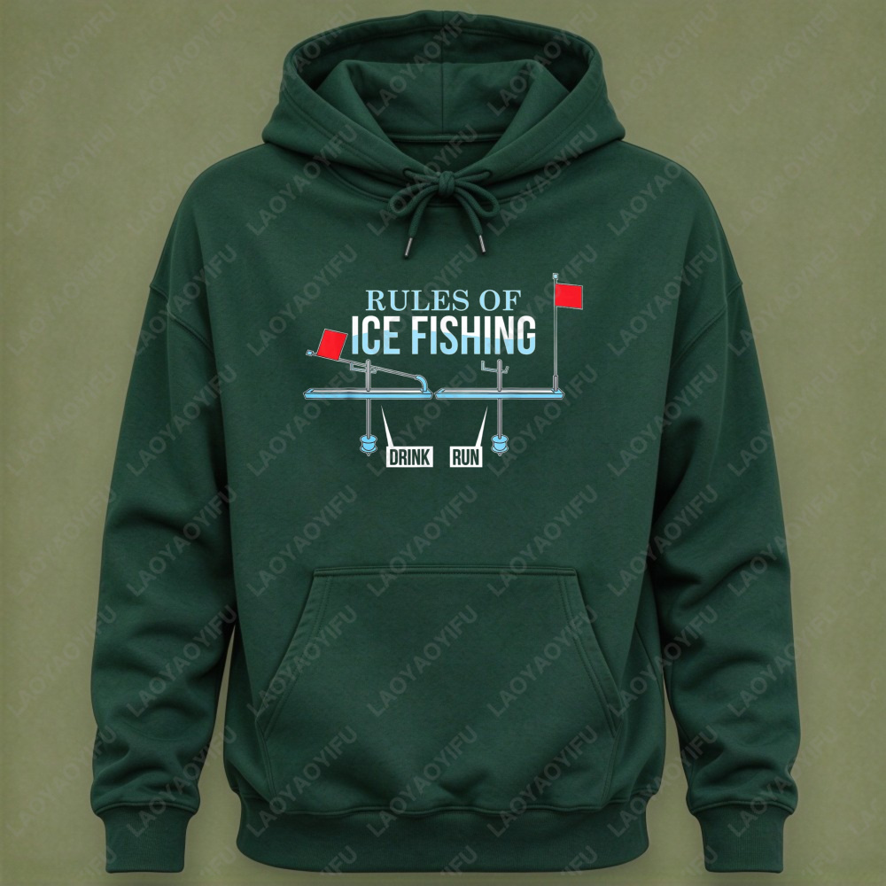 Sweat-shirt à capuche avec dra - Ice Fishing Tip Up avis et prix